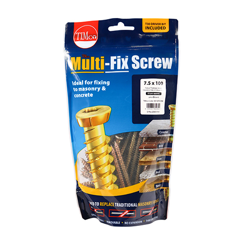 7.5 x 50 Multi-Fix Concrete Screw - ZYP