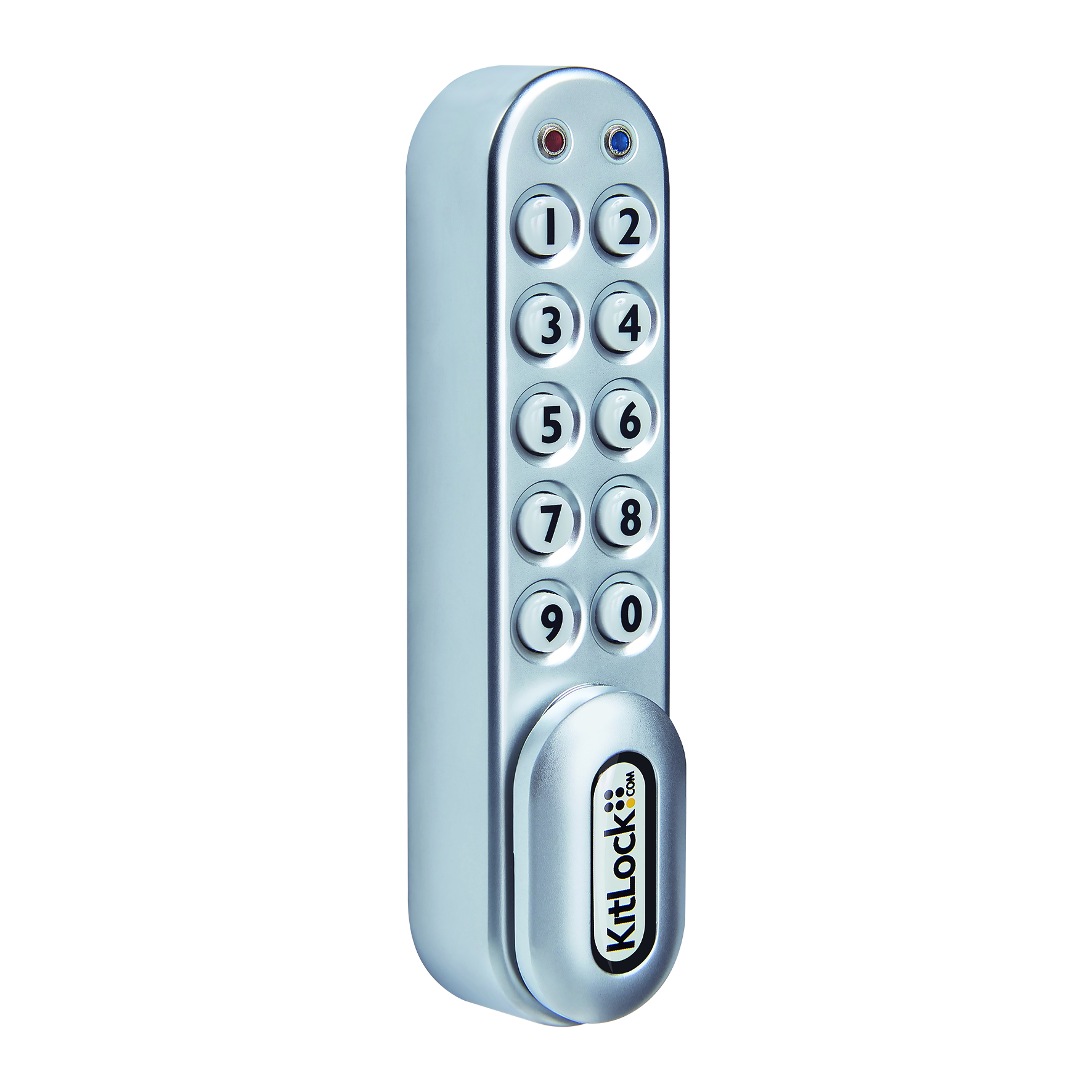 KL1000 Classic Electronic Cabinet Locker Lock, Vertical (Silver Grey)