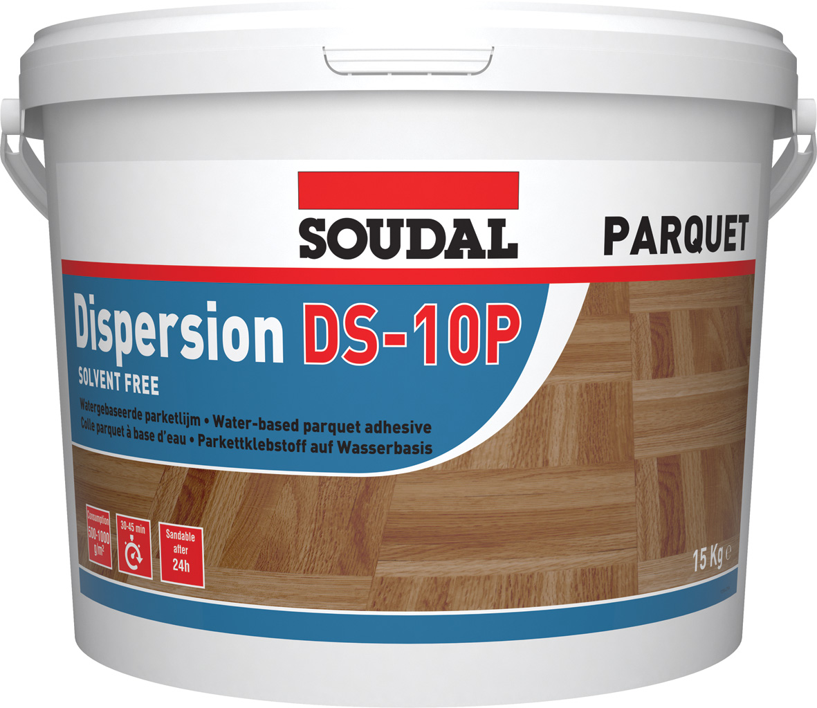 DS-10P PARQUET ADHESIVE LIGHT BROWN 15KG