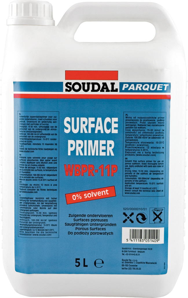 WBPR-11P SURFACE PRIMER - WHITE - 5L