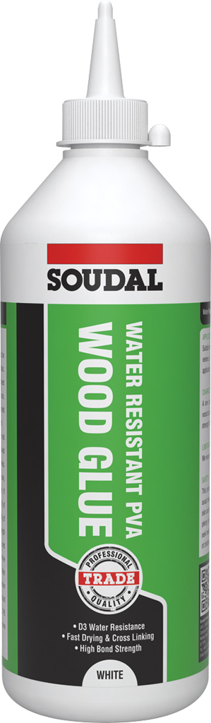 WATER RESISTANT D3 WOOD ADHESIVE WHITE 1L