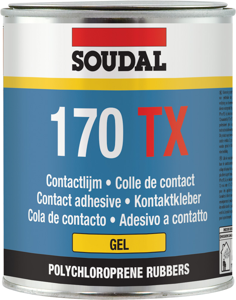 CONTACT ADHESIVE 170 TX THIXOTROPIC YELLOW 750 ML