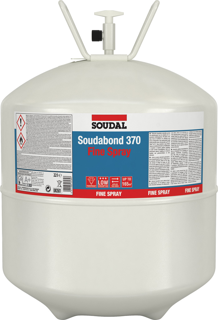 CONTACT ADHESIVE 370 SP SPRAYABLE TRANSPARENT 22L