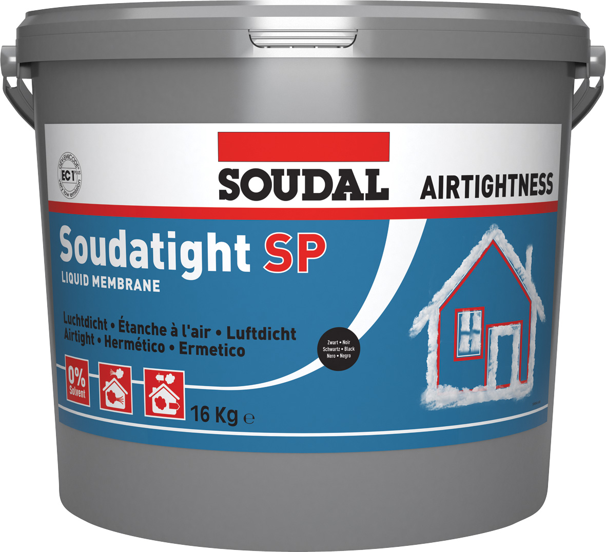 SOUDATIGHT SP SPRAYABLE BLACK 16KG