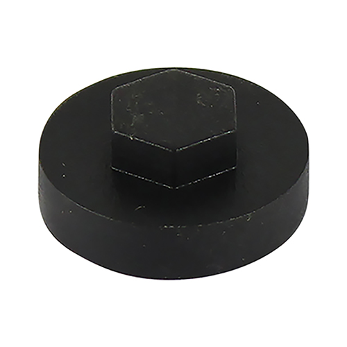 16mm Hex Cover Caps - Black