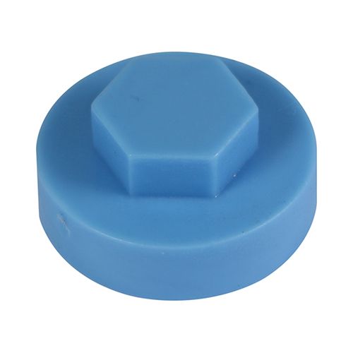 16mm Hex Cover Caps - Cornflower