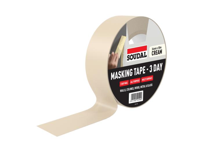 MASKING TAPE - 3 DAY Cream 36mm x 50m