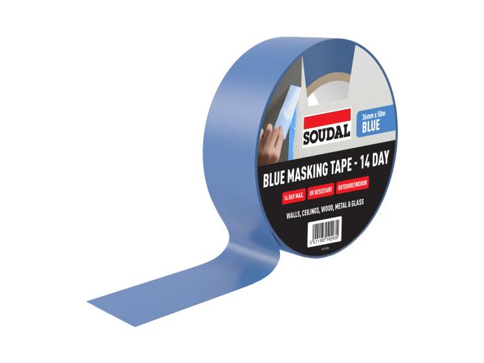 BLUE MASKING TAPE - 14 DAY OUTDOOR Blue 36mm x 50m