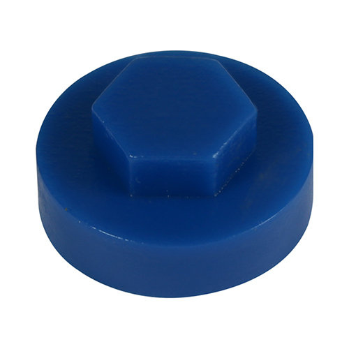 16mm Hex Cover Caps - Gentian Blue