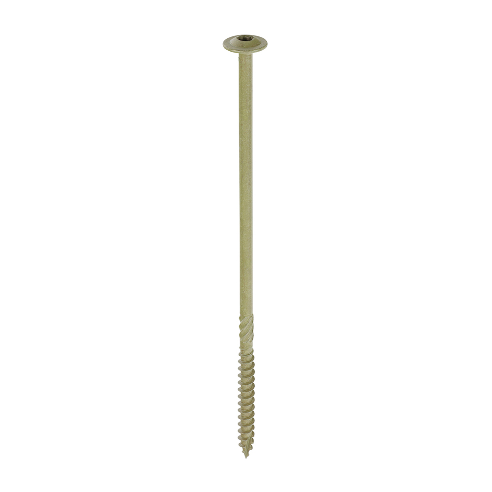 6.7 x 175 In-Dex Timber Screw Wafer Head - GRN