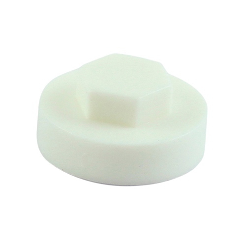 19mm Hex Cover Caps - White