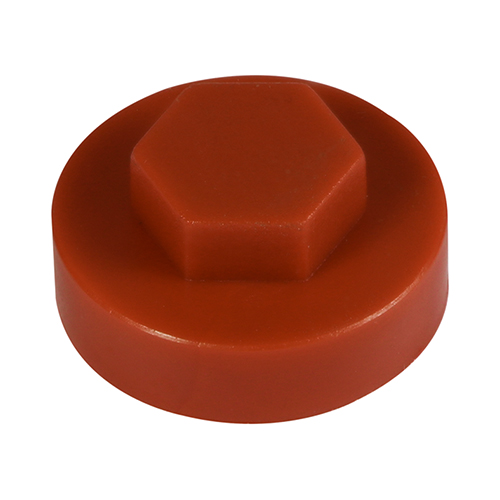 19mm Hex Cover Caps - Terracotta