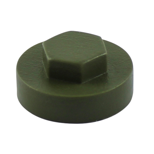 19mm Hex Cover Caps - Olive Green