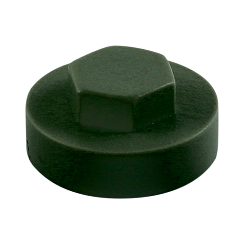 19mm Hex Cover Caps - Juniper Green