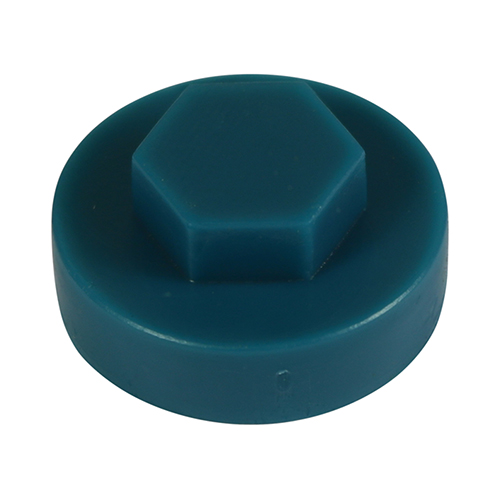 19mm Hex Cover Caps - Ocean Blue