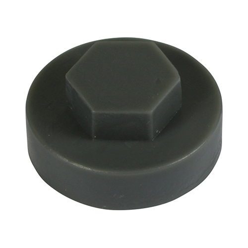 19mm Hex Cover Caps - Slate Grey