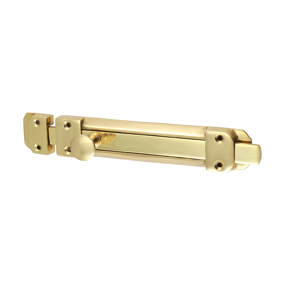 210 x 35mm Contract Flat Section Bolt - Polished Brass