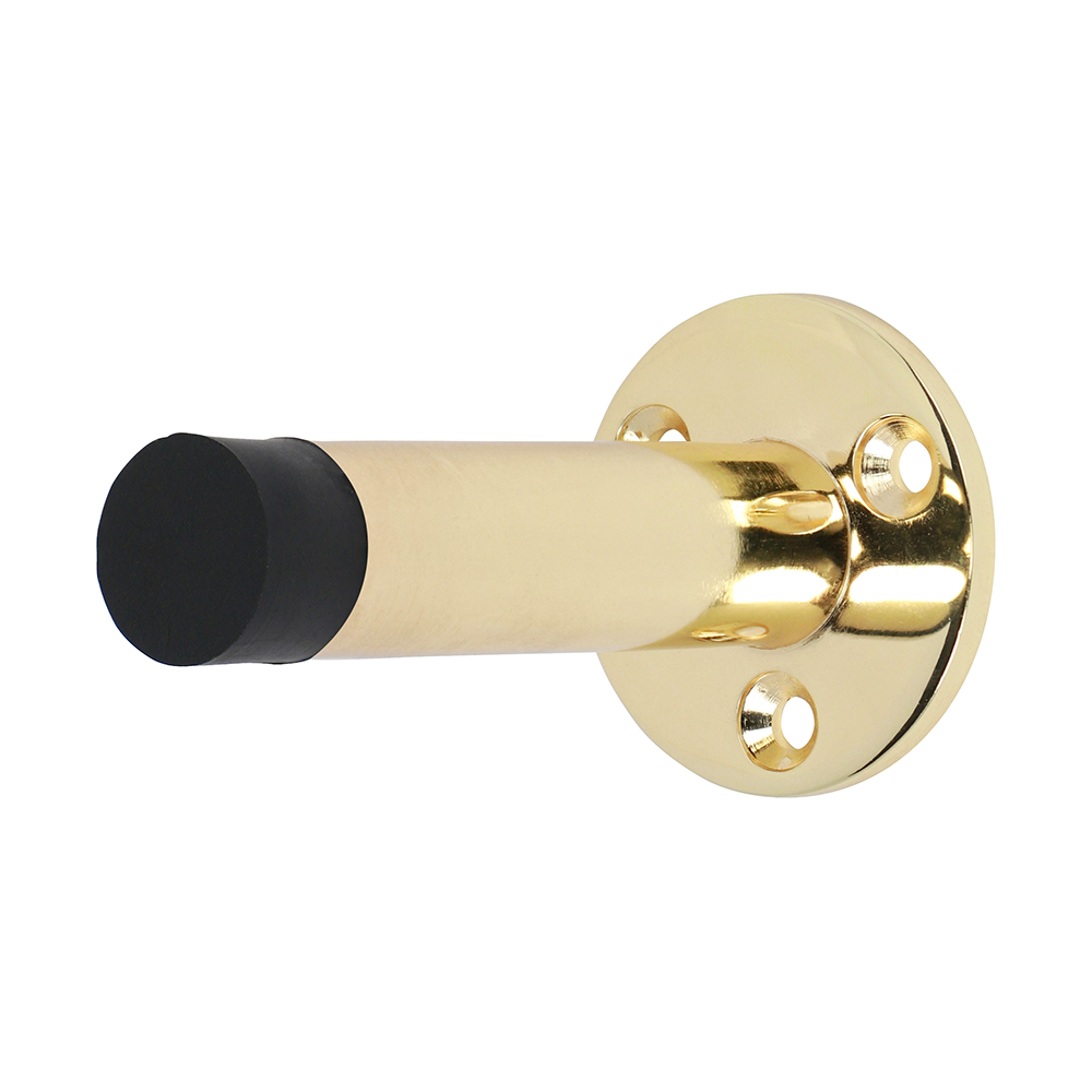 70mm Projection Door Stop - Polished Brass