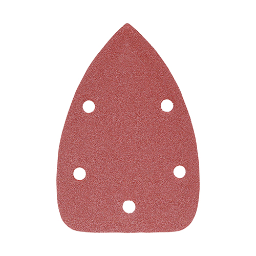 95 x 136mm Detail Sanding Pads - 120 Grit - Red