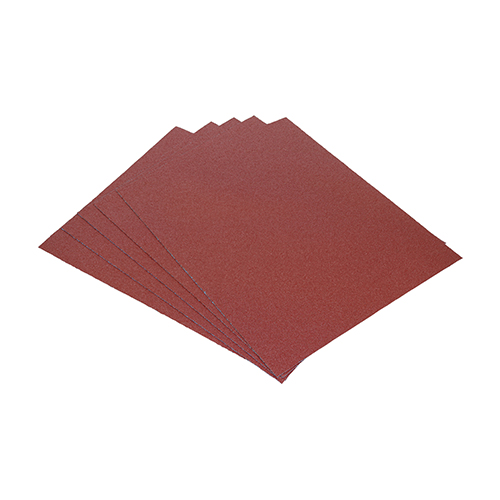 230 x 280mm (80/120/180) Full Sanding Sheets - Mixed - Red