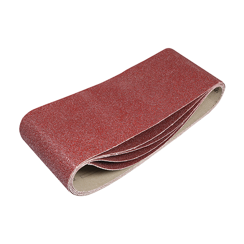 100 x 610mm Sanding Belts - 40 Grit - Red