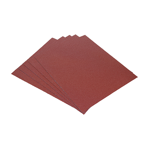 230 x 280mm Full Sanding Sheets - 120 Grit - Red