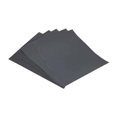 230 x 280mm (180/320) Wet & Dry Sanding Sheets - Mixed - Black