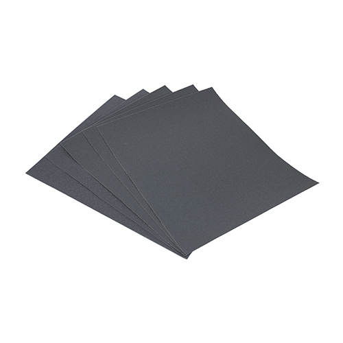 230 x 280mm Wet & Dry Sanding Sheets - 600 Grit - Black