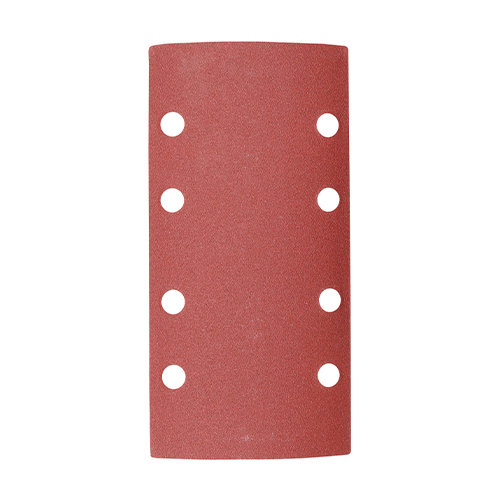 93 x 185mm Punched 1/3 Sanding Sheets - 180 Grit - Red