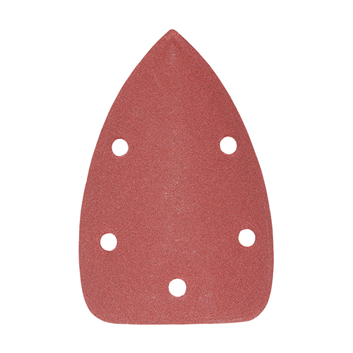 95 x 136mm Detail Sanding Pads - 180 Grit - Red