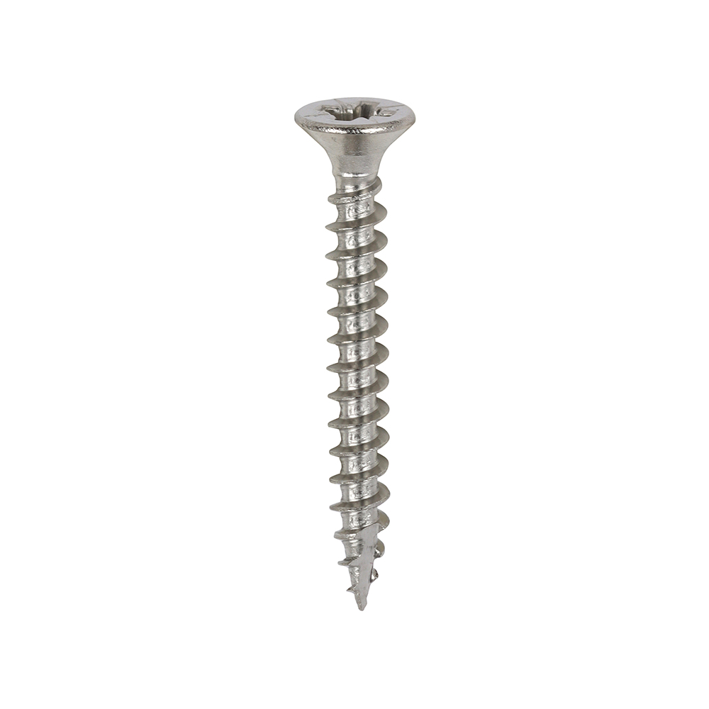 3.5 x 30 Classic Multi-Purpose Screws - PZ - Double Countersunk - A4 Stainless Steel