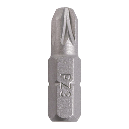 No.3 x 25 Pozi Driver Bit - S2 Grey