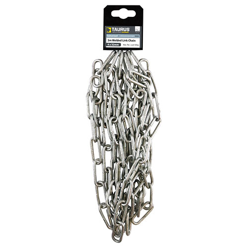 4 x 32mm Welded Link Chain HDG