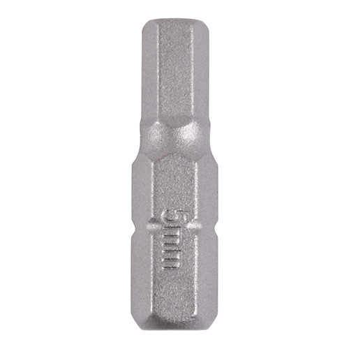 5.0 x 25 Hex Driver Bit - S2 Grey