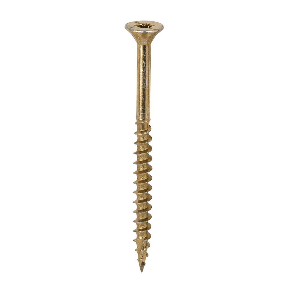 6.0 x 80 C2 Clamp-Fix Multi-Purpose Premium Screws - TX - Double Countersunk - Yellow