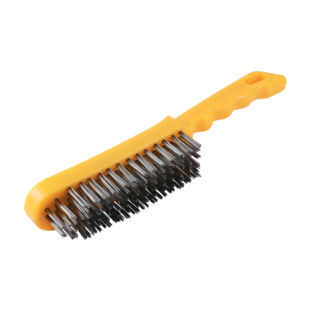 6 Rows Plastic Handle Wire Brush