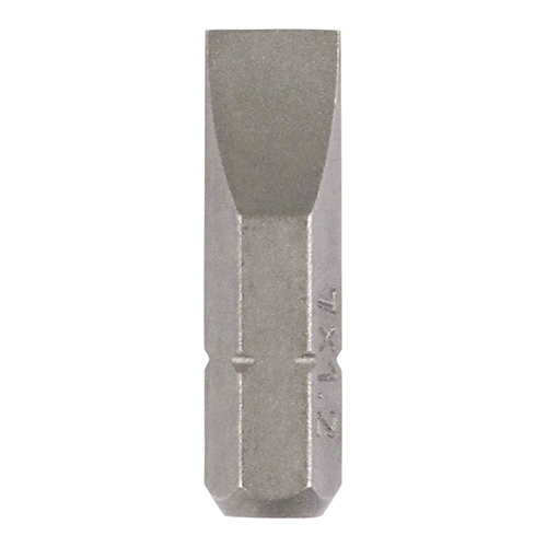 7.0 x 1.2 x 25 Slotted Driver Bit - S2 Grey