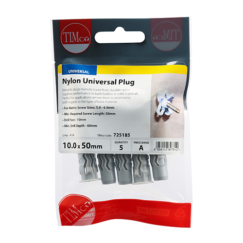 10.0 x 50 Nylon Universal Plug