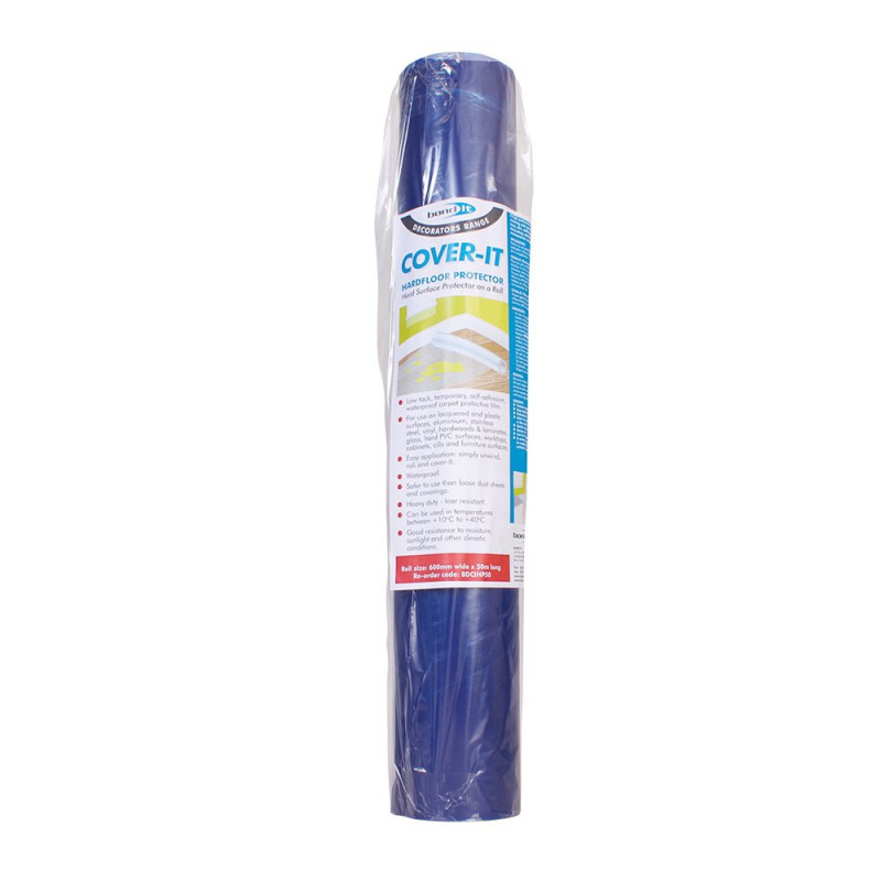 COVER-IT HARDFLOOR PROTECTOR ROLL BLUE 600mmx25mx0.035mm