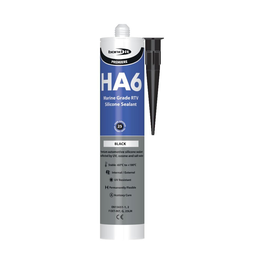 HA6 MARINE SILICONE BLACK 310ml