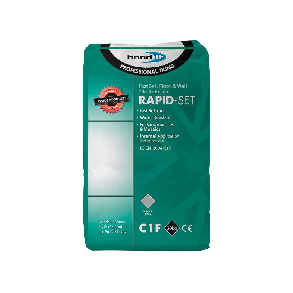 RAPID SET TILE ADHESIVE - 20Kg - Grey