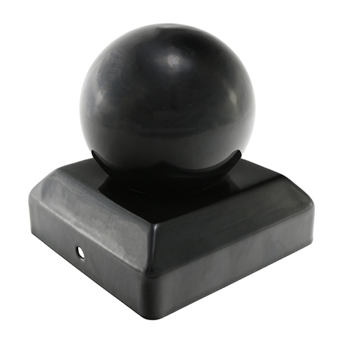 50mm Ball Post Cap - Black