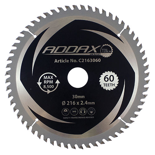 216 x 30 x 80T TCT Circular Saw Blade