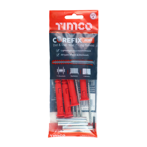 5.0 x 100 TIMCO Corefix - Pack of 4