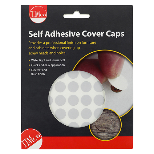 13mm Adhesive Caps Grey
