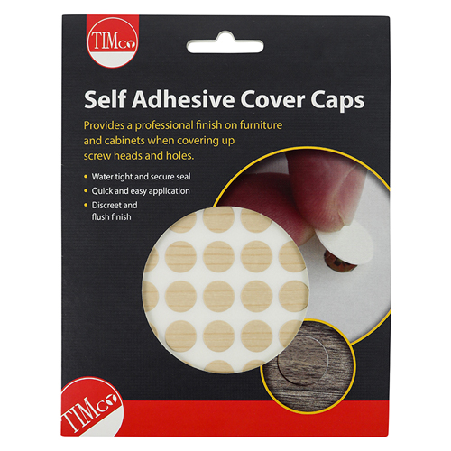 13mm Adhesive Caps Maple