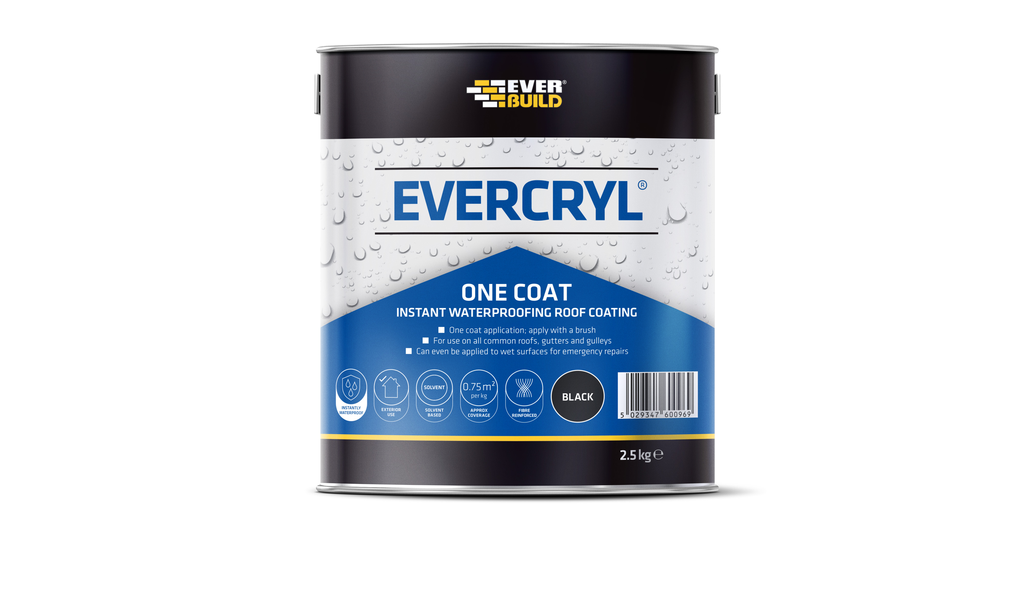 EVERCRYL ONE COAT BLACK 2.5KG