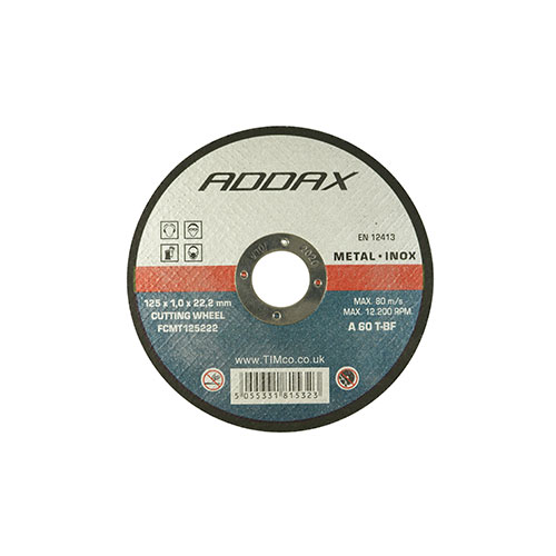 115 x 22.2 x 1.0 B/Abrasive Flat Wheel - Inox