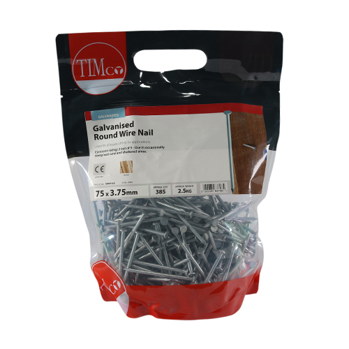 75 x 3.75 Round Wire Nail - Galvanised