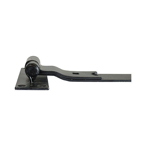 900mm Cranked Band Hook Plate Black